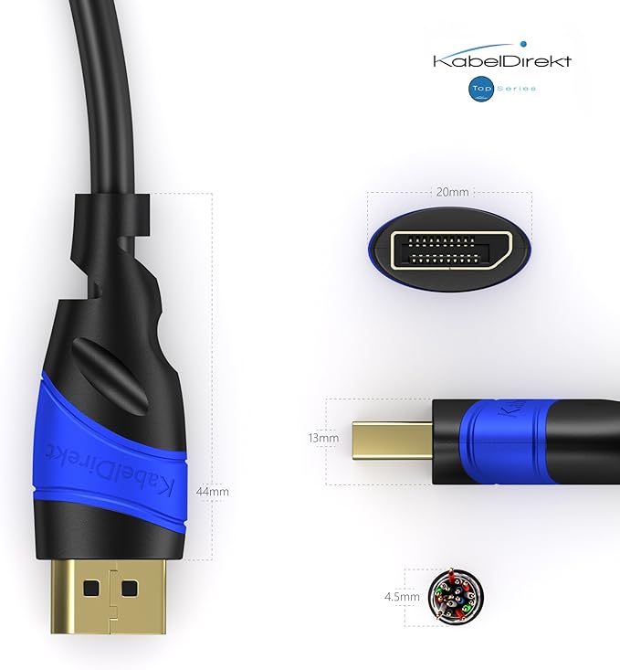 – 8K DisplayPort Kablo – 1m - Görsel 3