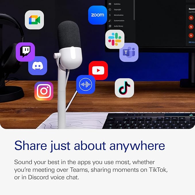 Wave Neo – USB Kondenser Mikrofon, Sessize Dokunun, Oyun, Akış, Toplantılar, Takımlarda Ses Kaydı/Zoom/OBS/Twitch/YouTube ve Daha Fazlası için, Plug-'n-Play, Dizüstü Bilgisayar, PC, Mac, iPad, | Sessize alma, oyun, akış, görüntü, ses kaydı, Takımlar/Zoom/OBS/Twitch, tak ve çalıştır, PC/Mac/iPad - Görsel 5