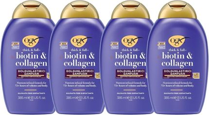 Biotin & Kolajen Dolgunlaştırıcı Sülfatsız Şampuan (385 Ml x 4 adet)