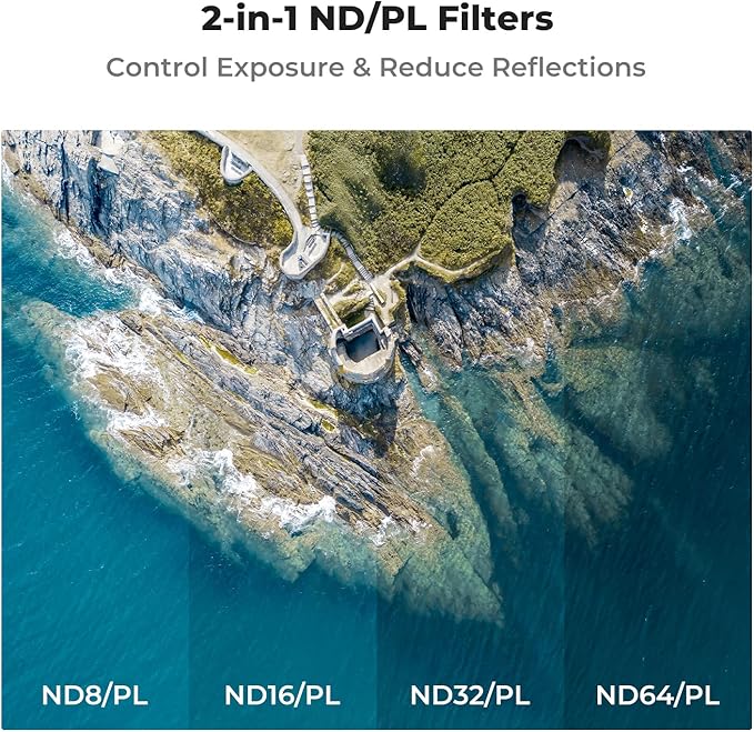 Concept DJI NEO ND/PL Filtreler ND8&TR, ND16&PL, ND32&PL, ND64&PL 28 Katmanlı Nano ile Uyumlu DJI NEO - Görsel 3