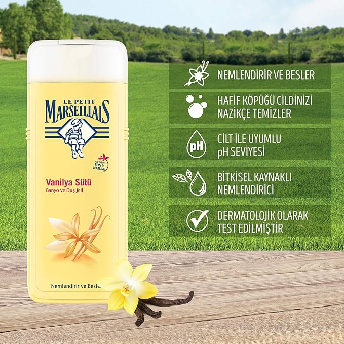 Petit Marseillais Organik Vanilya Sütü Duş Jeli 400 Ml - Görsel 2
