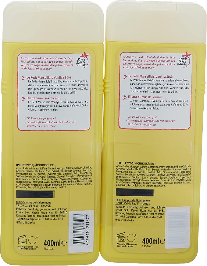 Petit Marseillais Vanilya Sütü Duş Jeli 400 Ml x 2 adet - Görsel 3