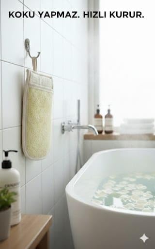 boy 2 adet Doğal Kabak Lifli Kese, Banyo Eldiveni Çift Taraflı Vucüt Kesesi Peeling,15x23 cm, Exfoliating, Cilt Temizleyici Hücre Yenileyici Canlandırıcı Etki, Selülit Karşıtı (2, medium) - Görsel 2