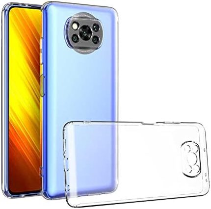 Poco X3 Uyumlu Kamera Korumalı Darbe Önleyici Ultra Slim TPU Şeffaf Silikon Kılıf (Şeffaf, Xiaomi Poco X3)