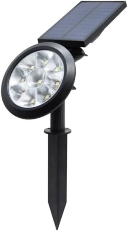 Led Solar Kazıklı Çim Armatür Cata Güneş Enerjili Led Işık Çim Lambası Bahçe Ağaç Çalı Duvar Aydınlatma (Beyaz Işık)