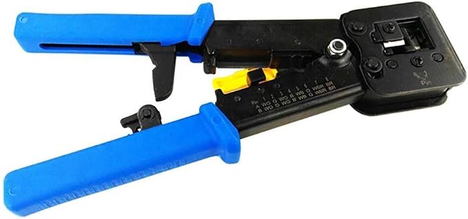 PX-8060Y RJ45/RJ11 CAT6 Yeni Nesil Jak Pense, 8P8C RJ45 ve 6P4C RJ11 Uyumlu Network Telefon Kablo Ucu Sıkma Pensesi, Kablo Kesme Soyma Kilitli Yaylı Jak Çakma Pense - Görsel 2