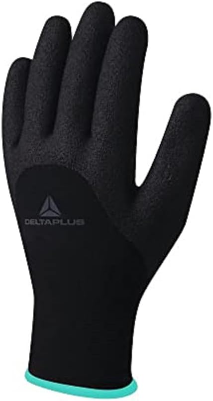 VV750 Delta plus Hercule Vv750 Akrilik Poliamit Dokuma İş Eldiveni 10" Beden, Siyah, 2 Stück