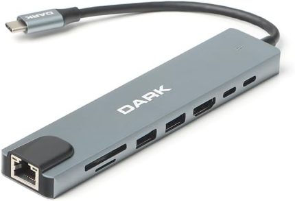 USB 3,1 Type C 8 in 1 Ethernet/HDMI/TF SD Kart Okuyucu/USB 3,0 / Kulaklık Çoklayıcı Dönüştürücü Çevirici HUB (DK-AC-U31X36)