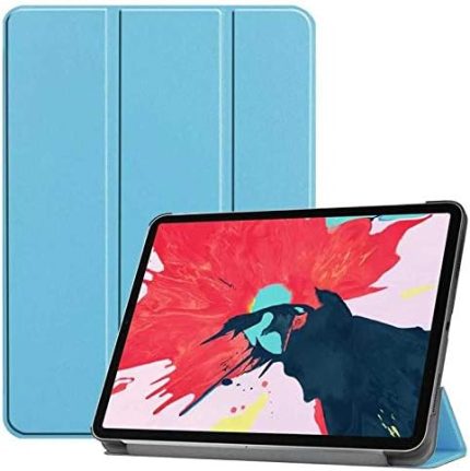 Samsung Galaxy Tab S10 FE Plus SM-X620 X626 ile Uyumlu Kılıf Kalem Bölmeli 2 Farklı Stand Olabilen Arka Kısım Şeffaf Sert Silikon İnce Hafif Tablet Kılıfı Mavi