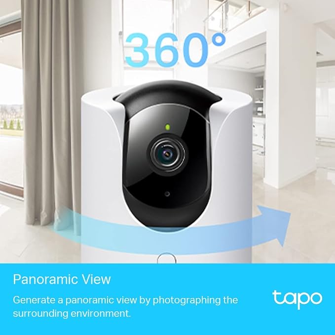 C225, 2K QHD Wi-Fi Güvenlik Kamerası, Yapay Zeka Desteği, Hareket Tespit ve Takibi, 360°, Renkli Gece Görüşü, Çift Yönlü Sesli İletişim, Bulut/Yerel Depolama, Bebek Ağlaması Tespiti - Görsel 5
