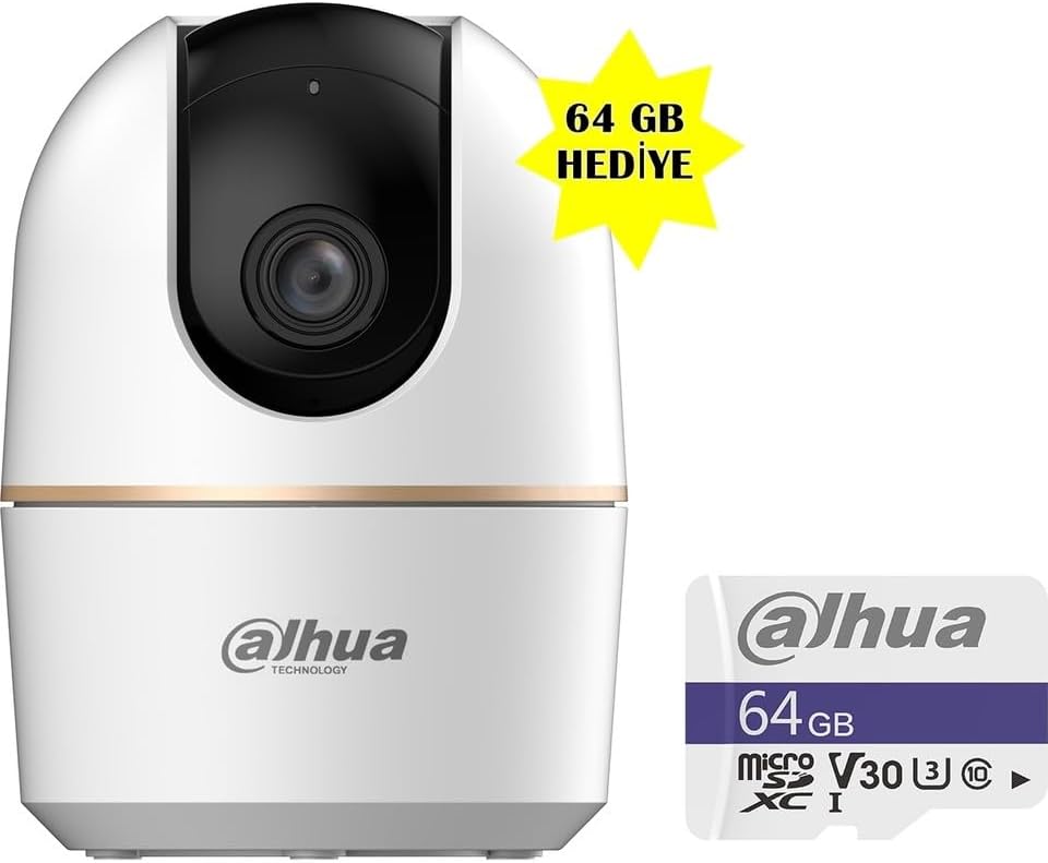 H4A 4 Mp İç Mekan 360°Wi-Fi Gece Görüşlü Akillı Güvenlik Kamerası 64 GB - Görsel 2