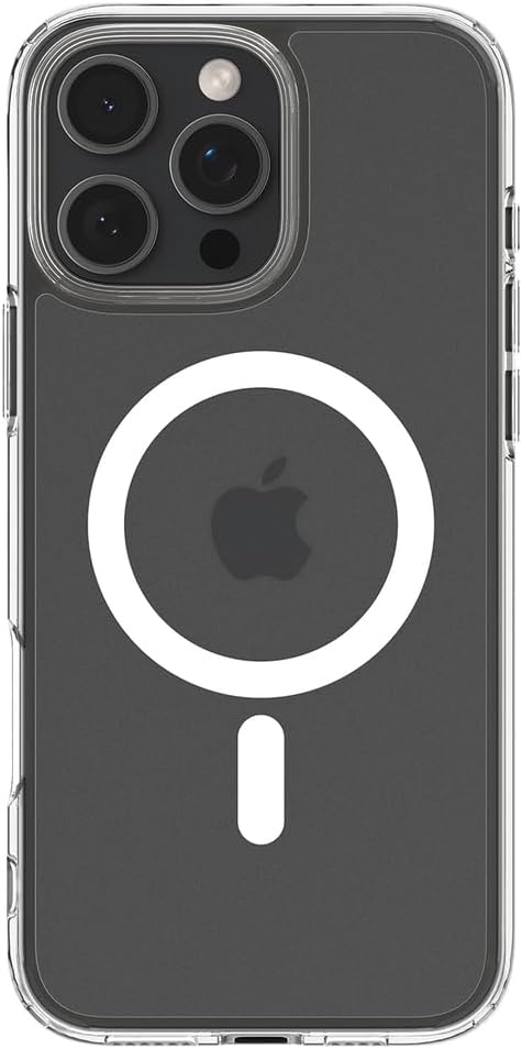 iPhone 16 Pro ile Uyumlu MagSafe Kılıf Ultra Hybrid Mag Fit Frost Sararmaya Dayanıklı Mat Beyaz Şeffaf Kapak - ACS08133 (Spigen TR Garantili) - Görsel 3