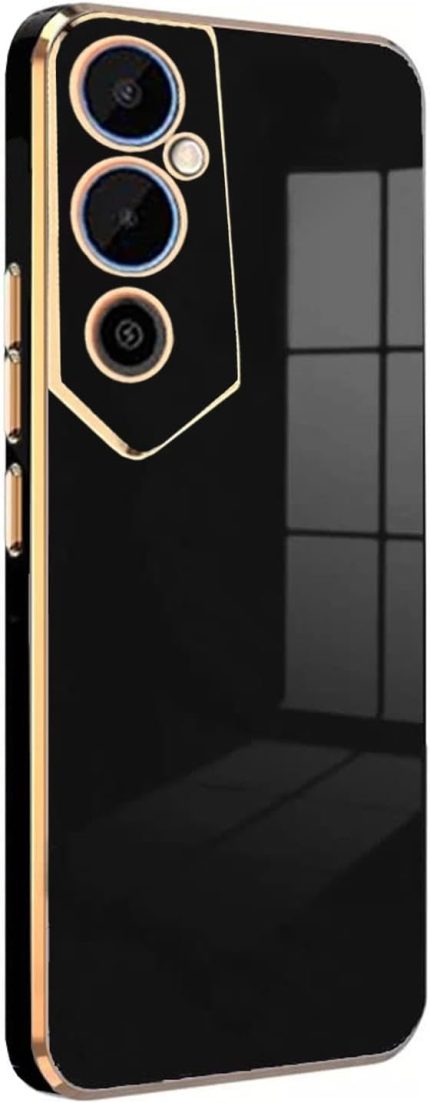 TECNO Pova 4 Pro için Kılıf Olive Plated Siyah [Pova 4 Pro ile Uyumlu Kılıf - Siyah]