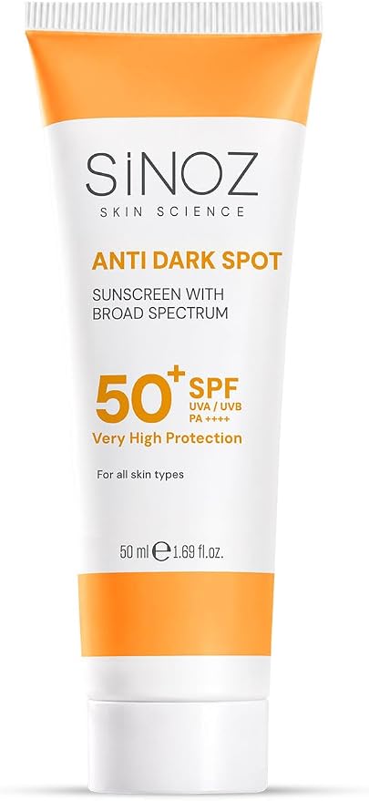 Spf50+ Leke Karşıtı Yüksek Koruyucu Yüz Güneş Kremi Tüm Ciltler İçin 50 ml