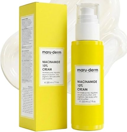 Niacinamide%10 Leke Karşıtı ve Gözenek Görünümü İnceltici Krem – Düzensiz Cilt Tonu ve Dokusuna Karşı Yoğun Etkili Bakım Kremi, 200 ML