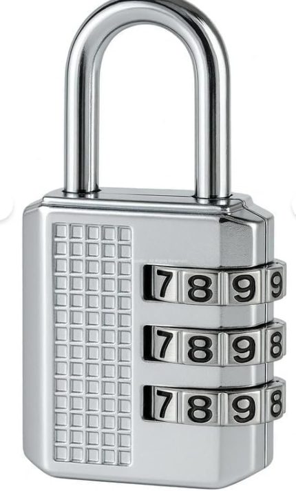 Şifreli Mini Asma Kilit 5.5 cm Dayanıklı Çanta Valiz ve Dolap Kilidi Seyahat İçin Güvenli Kullanım (1 Adet)