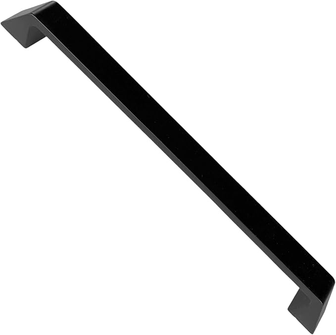 ve Banyo Dolabı Kapakları ve Çekmeceler için Metal Kulp Paslanmaz Alüminyum Mobilya Dolap Kulbu 192mm Mat Siyah 2 Adet - Görsel 2