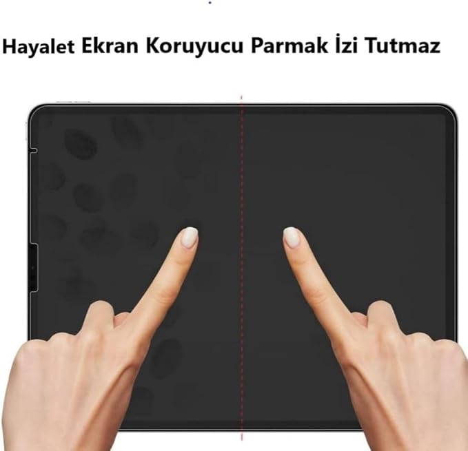 Samsung Galaxy Tab S9 Fe 10.9 İnç İle Uyumlu Hayalet Ekran Koruyucu, Yandan Görünmeyen Anti-Spy Gizlilik (Privacy) Koruması, 9H Temperli Nano Kırılmaz Esnek Cam, Parlama Önleyici SM-X510 - Görsel 5