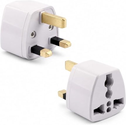 PX-420 Türk Prizini İngiliz Prize Çevirici Adaptör, 250V Type-G UK Priz Dönüştürücü, Hac Umre ve Seyahat İçin İngiliz Tipi Priz Çevirici, Beyaz