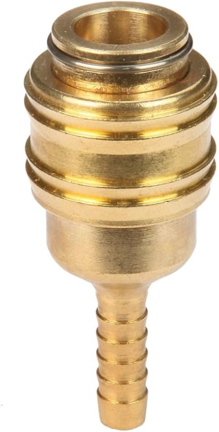 Hızlı Bağlantı Nipeli 6 mm (kompresör aksesuarı, sağlam pirinçten yapılmış, basınçlı hava hortumları için) - 4139301