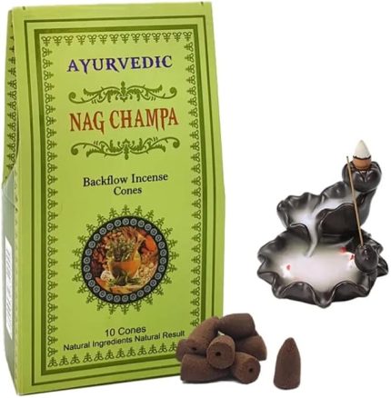Doğal KONIK Tütsüler (Şelale geri Akışkanlı) || 20 farklı AROMA ve KOKU || PALO SANTO, WHITE SAGE (Adaçayı), NAG CHAMPA,... (Nag Champa)