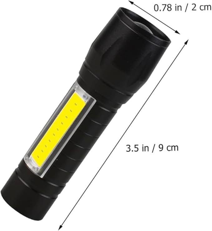 Ct-8024 Flaşörlü Mini Polis El Feneri Üç Fonksiyonlu Işık Kaynağı - Görsel 4