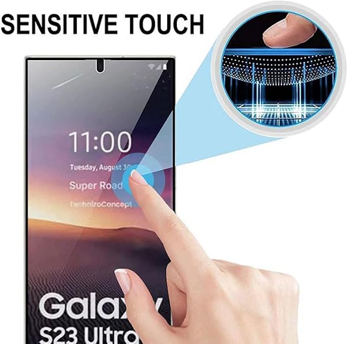 Samsung Galaxy S23 Ultra İçin Polymer Nano Tam Kaplama Ekran Koruyucu – Esnek TPU Film, Kavisli Full Cover, Çizilmeye Dayanıklı - Görsel 3