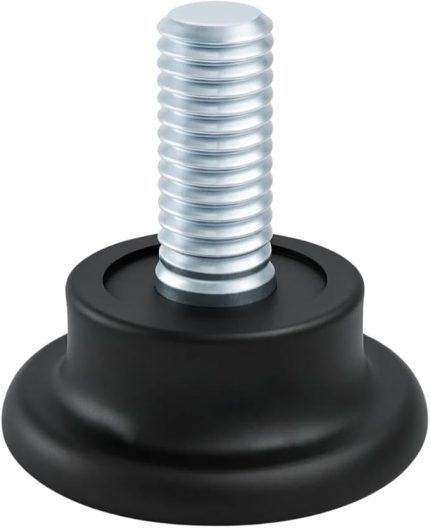 ADET Bingo Rotil Ayak Ayakları M8 Civatalı 8 mm Siyah Profil Ayağı 2.5 Cm