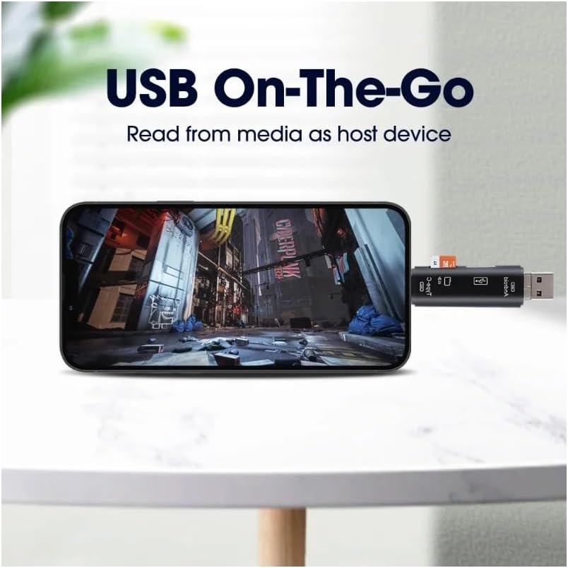 A-5068 Type-C To USB 3.0 Flash Otg Veri Aktarım Sd Tak Çalıştır Kart Okuyucu Çevirici x 2 Adet - Görsel 5