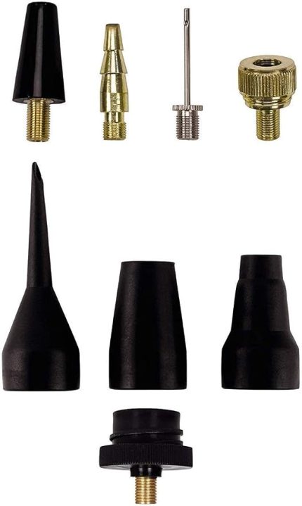 8 Parça Kompresör Aksesuar Seti (metal top iğnesi ve bisiklet lastikleri için supap adaptörü dahil) - 4139695