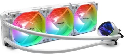 Nitro Cold 300 Intel ve AMD Destekli RGB Fanlı Infinite Panel CPU İşlemci 360mm Sıvı Soğutma Sistemi (Beyaz)