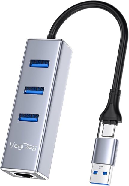 V-K310 USB/Type-C 3.0 2in1 Gigabit Lan With USB Hub