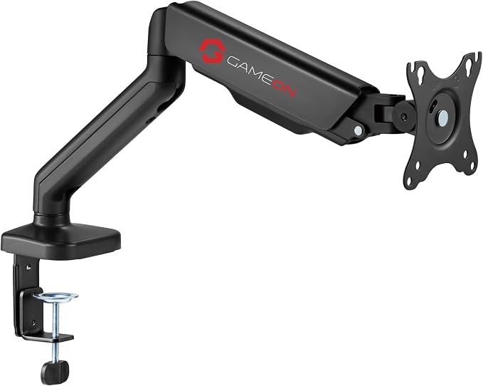 GO-5336 Tek Monitör Kolu, Gaz Yayı Destekli Ayarlanabilir Stand, 43 ila 81 cm Ekranlara Uygun, 9 KG Yük Kapasitesi, Kablo Yönetimi - Siyah - Görsel 2