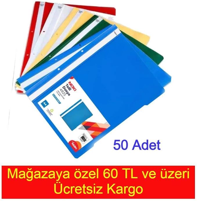 ECO PP TELLİ DOSYA 50 Lİ YEŞİL - Görsel 5