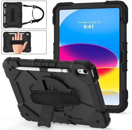 iPad 11.Nesil A16 11inç/10.Nesil 10.9inç ile uyumlu Kılıf Defender Askılı Pars Case Fuji