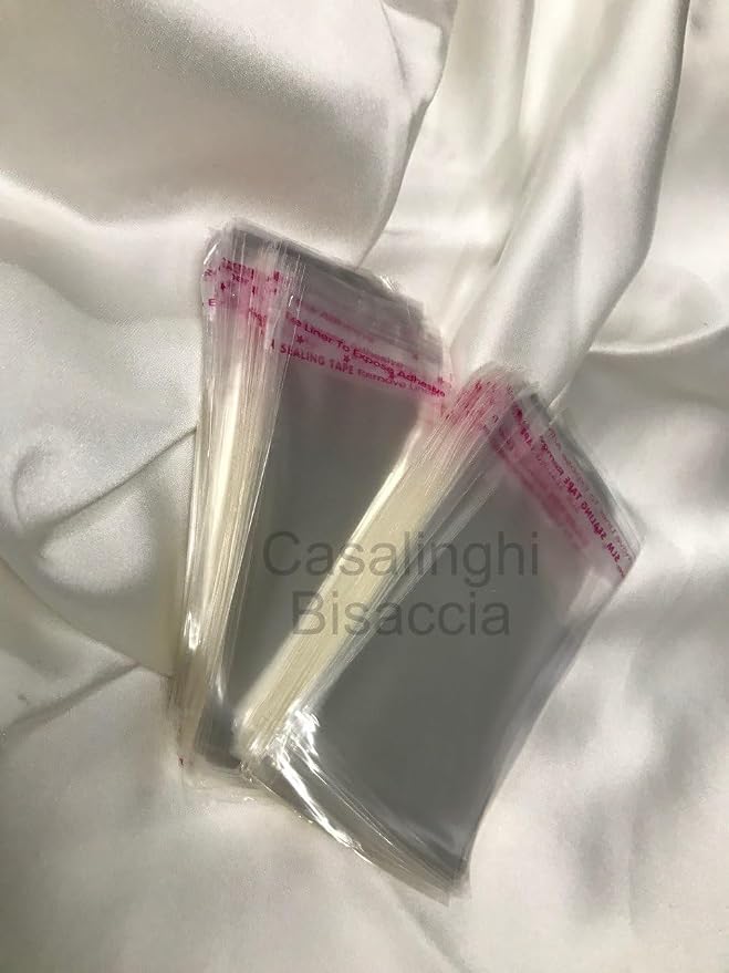 CM (KAPAK PAYI DAHİL) Kendinden Yapışkanlı Jelatin Poşet Bantlı Şeffaf Opp Torba Paket 100lü - Görsel 2