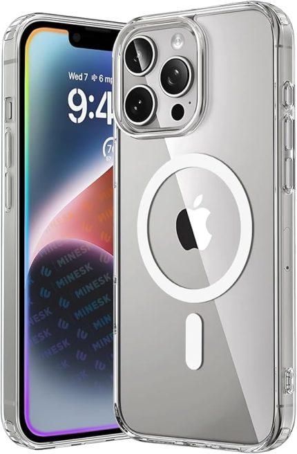 iPhone 12 ve 12 Pro için Origin Serisi Magsafe ile Uyumlu Crystal Clear Super Şeffaf Materyal ve Yeni Nesil Manyetik Çember (12-12 Pro)