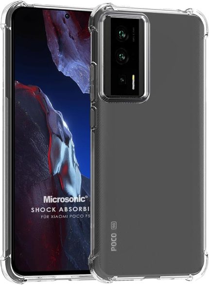 Xiaomi Poco F5 Pro için Kılıf Shock Absorbing Şeffaf [Poco F5 Pro ile Uyumlu Kılıf - Şeffaf]