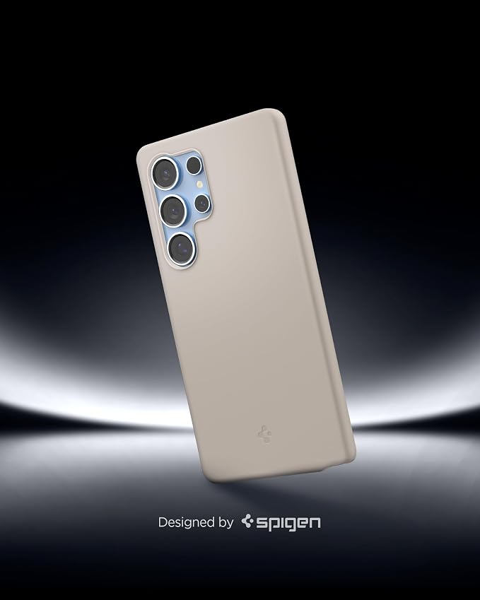 Galaxy S25 Ultra ile Uyumlu Magnet Kılıf Silicone Fit Mag Fit Kaymaz Silikon Bej Kapak - ACS09165 (Spigen TR Garantili) - Görsel 5