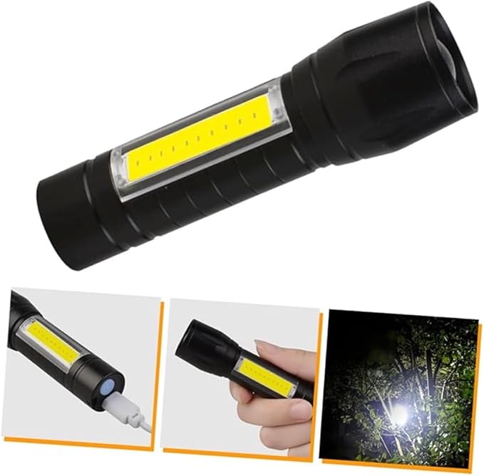 Ct-8024 Flaşörlü Mini Polis El Feneri Üç Fonksiyonlu Işık Kaynağı - Görsel 2