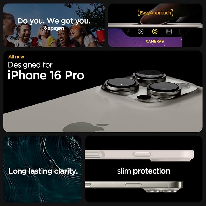 iPhone 16 Pro ile Uyumlu Kılıf Ultra Hybrid Sararmaya Dayanıklı Bej Şeffaf Kapak - ACS08127 (Spigen TR Garantili) - Görsel 2