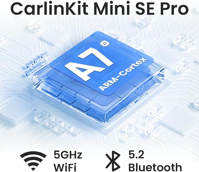 5.0 SE Pro Kablosuz Android Araç ve CarPlay Adaptörü, OEM Araçlar İçin Kabloluyu Kablosuza Dönüştür (Model Yılı: 2015 - 2026) Kablolu CarPlay ve Android Araçlarla Uyumlu - Görsel 4