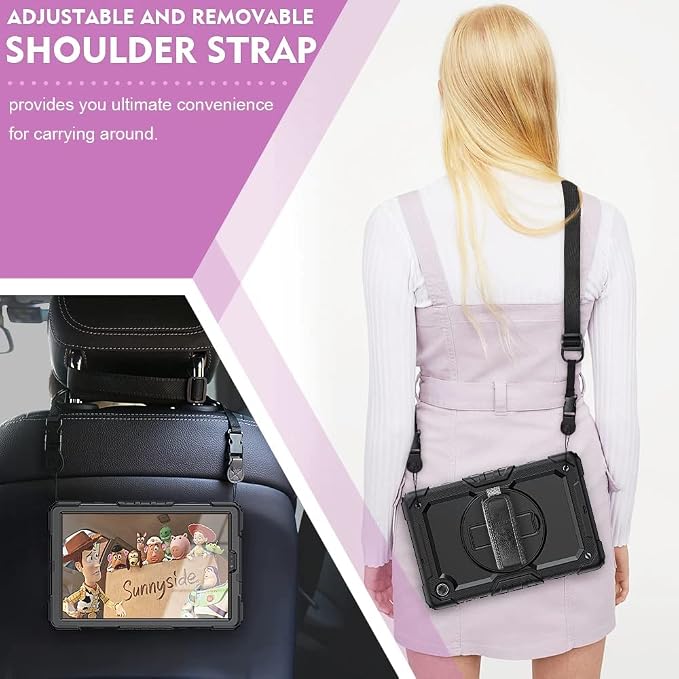 iPad 11.Nesil A16 11inç/10.Nesil 10.9inç ile uyumlu Kılıf Defender Askılı Pars Case Fuji - Görsel 5