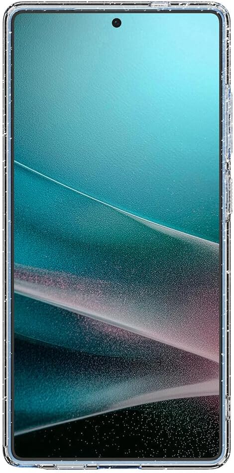 Galaxy S25 Ultra ile Uyumlu Kılıf Liquid Crystal Glitter Sararmaya Dayanıklı ince Simli Kuvars Şeffaf Kapak - ACS08950 (Spigen TR Garantili) - Görsel 4