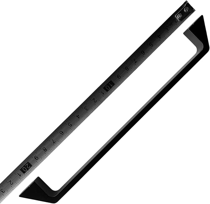ve Banyo Dolabı Kapakları ve Çekmeceler için Metal Kulp Paslanmaz Alüminyum Mobilya Dolap Kulbu 192mm Mat Siyah 2 Adet - Görsel 3
