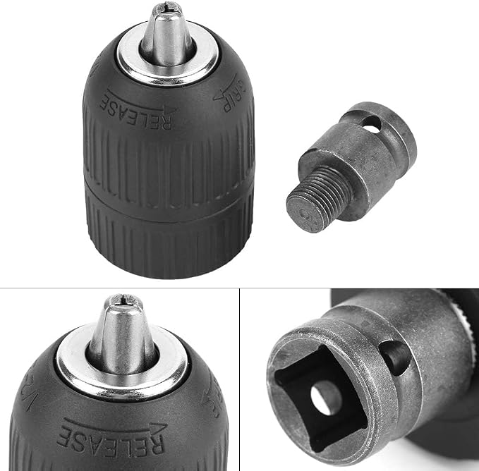 Matkap aynası, 2 – m anahtarsız mandren 1/2 "-20UNF, darbeli matkapların dönüştürülmesi için 1/2" mandren adaptörü ile - Görsel 5