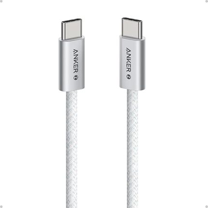 Zolo 240W USB-C - USB-C Hızlı Şarj Kablo, 1 Metre, Örgü Yapılı, Beyaz - A8060