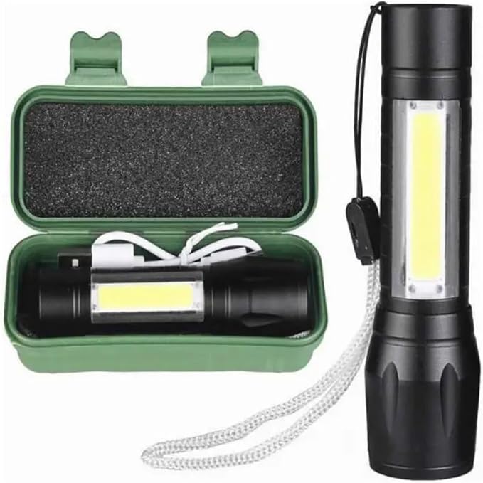 Ct-8024 Flaşörlü Mini Polis El Feneri Üç Fonksiyonlu Işık Kaynağı - Görsel 5