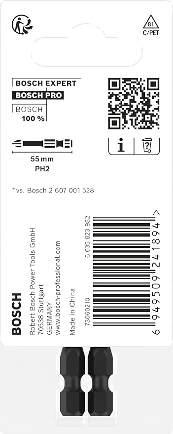 2x PRO Phillips Impact Uç, PH2, 55 mm, 2 parçalı - Görsel 4