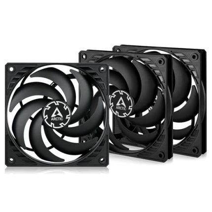 P12 Slim PWM PST (3 Adet) - 120 mm Fan, PWM Paylaşım Teknolojisi, Statik Basınç, PST Bağlantısı, Hız 300-2100 RPM - Siyah